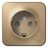 BLANCA  розетка наружная  с заземлением со шторками, 16А, 250В, титан BLNRA011104 Systeme Electric