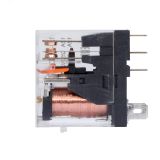 Реле миниатюрное промышленное, 1CO, ком. ток 12А, AgSnO2, напряжение 24V DC, опция: светодиод IR-24DC-1CO DKC