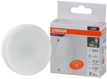 Лампа светодиодная LED 12 Вт GX53 6500К 960Лм таблетка 220 В (замена 100Вт) OSRAM 4058075582217 LEDVANCE