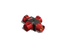 Устройство распределительное переносное пластик IP44 32A корпус 75х120х80 черный 00-00001902 AlpenBox