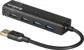 Разветвитель USB Quadro Express USB 3.0, 4 порта 1000484104 Defender
