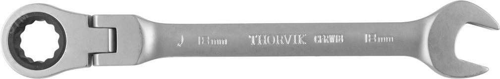 Ключ гаечный комбинированный трещоточный карданный, 18 мм 053485 Thorvik