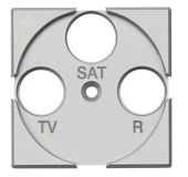 Axolute Лицевая панель для розеток TV + FM + SAT алюминий HC4207 Legrand