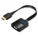 Конвертер мультимедиа HDMI на VGA + аудио, плоский, 0.15 м. 1000581867 Vention