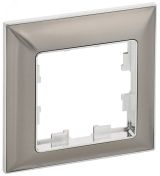 BRITE Рамка 1 пост РУ-1-Бр хром/никель IEK BR-M12-12-4-K23 IEK