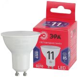 Лампа светодиодная LED MR16-11W-865-GU10 R (диод, софит, 11Вт, хол, GU10) (10/100/4800) Б0045346 ЭРА