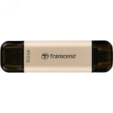 Флеш накопитель 512GB JetFlash930С, USB 3.2 Gen 1, Type A / Type C, золотистый 1000616829 Transcend