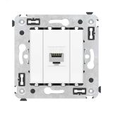 Avanti Компьютерная розетка RJ-45 без шторки в    стену, кат.5е одинарная,Белое облако 4400663 DKC