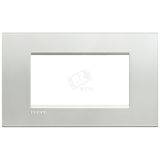 LivingLight Рамка прямоугольная 4 поста Серебро LNA4804AG BTicino