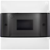 Practibox S Пластиковый щиток Встраиваемый (ЩРв-П) 1X6 Дымчатая дверь 134556 Legrand