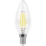 Лампа светодиодная LED 9вт Е14 белый свеча FILAMENT 25958 FERON
