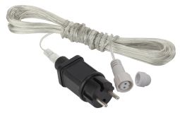 Трансформатор для подключения низковольтных гирлянд, ENIT-3 220V-24V, IP44, 3м (250/1500) Б0041911 ЭРА