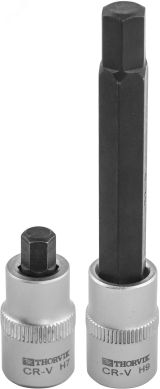 Набор вставок-бит для обслуживания тормозных механизмов 3/8''DR, Н7, Н9, 2 предмета 053256 Thorvik