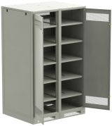 Шкаф LINEA B (пустой) 2000х1400х950мм двустворчатая металлическая дверь серый LB35-20H49-2M ITK