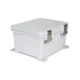 Корпус PolyBox 276 х 225 х 185 мм, петли, защелки AISI316, серая крышка, PC, IP66 / IP68 / IP69 UPCG100806HML ENSTO