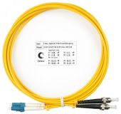 Шнур оптический duplex 3м LC-ST 9/125 sm LSZH 7526c Cabeus