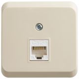 ЭТЮД Розетка компьютерная RJ45 наружная категория 5е кремовый KOMA-001K Systeme Electric
