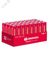 Элемент питания LR 6 (AA) DAEWOO Energy Alkaline, упаковка 32 шт. 4895205030053 JazzWay