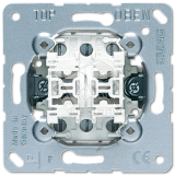 Переключатель 2-клавишный (проходной). Механизм. 10A 250V 509U JUNG