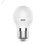 Лампа светодиодная LED 6 Вт 450 лм 4100К AC180-240В E27 шар P45 нейтральный  Elementary Gauss 53226 GAUSS