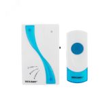 Звонок беспроводной дверной 32 мелодии 100м кнопка IP 44 белый/синий RX-2 73-0020 REXANT