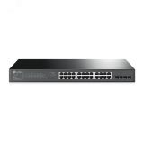 Коммутатор управляемый L2 PoE+ JetStream 24 порта 1000 Мб/с, 4хSFP, 250 Вт 1000592932 TP-Link