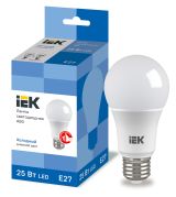 Лампа светодиодная A80 груша 25Вт 230В 6500К E27 IEK LLE-A80-25-230-65-E27 IEK
