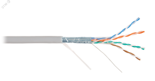 Витая пара СORDLINE F/UTP 4 пары 5e Сu одж.       24AWG(0,51мм) вн.PVC сер.305м УТ-00000441 Cordline