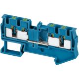 Клемма пружинная PIT проходной 4 точки 4мм.кв. синяя NSYTRP44BL Schneider Electric