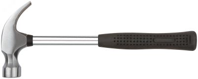 Молоток-гвоздодер, металлическая ручка, резиновая рукоятка 25 мм, 340 гр 44612 КУРС