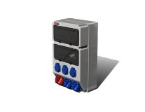 Устройство распределительное настенное пластик IP67 40A корпус 297х504х177 серый 00-00009869 AlpenBox