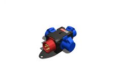 Устройство распределительное переносное пластик IP44 16A корпус 78х195х80 черный 00-00001850 AlpenBox