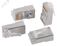 Разъём RJ-45 FTP для кабеля кат.5Е (20шт) (CT) CS3-1C5EF-C ITK