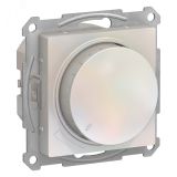 ATLASDESIGN СВЕТОРЕГУЛЯТОР (диммер) повор-нажим, LED, RC, 400Вт, мех., ЖЕМЧУГ ATN000423 Systeme Electric