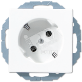 Розетка штепсельная SCHUKO 16A 250V с поворотом на 45 гр. белая A520-45NWW JUNG