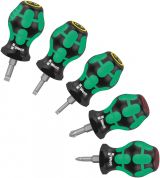 Набор коротких отвёрток Stubby Set 1 5 предметов WE-008870 Wera