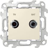 Розетка TV-SAT одиночная, слоновая кость 2410487-031 Simon