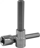Насадка торцевая 1/2''DR с вставкой-битой шестигранной, Н8, 100 мм 055734 Ombra