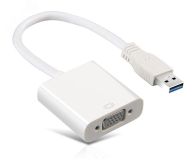 Конвертер-переходник USB 3.0 AM на VGA 15F, белый 1000699028 Greenconnect