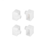 Заглушка WPH-FLEX-1018-SIDE WHITE с отверстием (пластик) 040856 Arlight