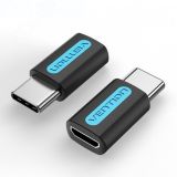 Адаптер переходник USB Type C M на USB 2.0 micro B F, контакты никелированные 1000661620 Vention