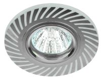 DK LD39 WH/CH Точечные светильники декор cо светодиодной подсветкой MR16, белый/хром Б0037376 ЭРА