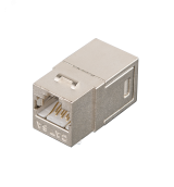 Соединитель Keystone Cat 6а RJ45-RJ45 (8P8C) экранированный металлик ЭКО50936 NIKOMAX
