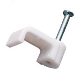 Крепеж кабеля плоский 5х2 мм, белый (50 шт/уп) 07-4205 REXANT