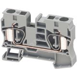 Клеммник пружинный проходной 10мм.кв 2 точки подключения синий NSYTRR102BL Schneider Electric