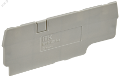 Заглушка для CP-MC 3 вывода 4мм2 серая IEK YCT22-00-3-K03-004-ZGL IEK