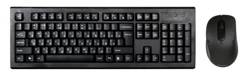 Комплект клавиатура + мышь беспроводной 7100N, USB, черный 613833 A4Tech