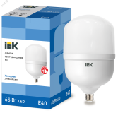 Лампа светодиодная HP 65Вт 230В 6500К E40 IEK LLE-HP-65-230-65-E40 IEK