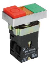Кнопка управления двойная LAY5-BW8465 I-O с подсветкой 240В BBD40-BW-K51 IEK