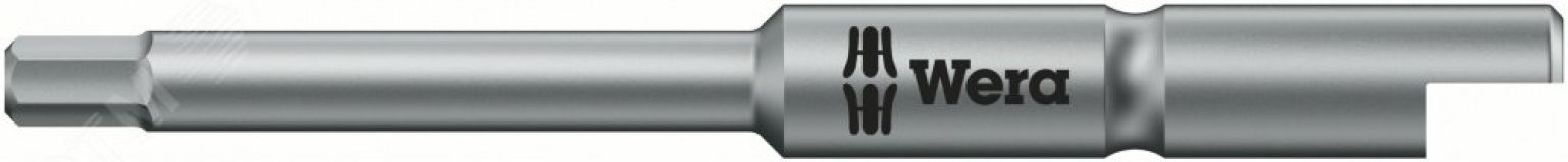 Бита под внутренний шестигранник 840/9 C Hex-Plus сверхтвёрдые хвостовик 4 мм Halfmoon 1.5 x 44 мм WE-135268 Wera